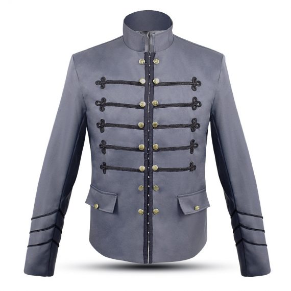 Solid color jacket cardigan men's jacket medieval retro style