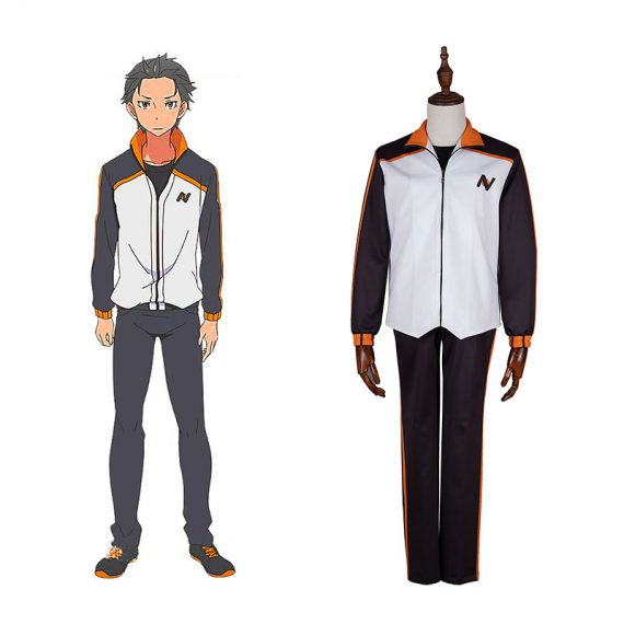 Natsuki Subaru three-piece cosplay costume the male master for Re Life in a different world from zero