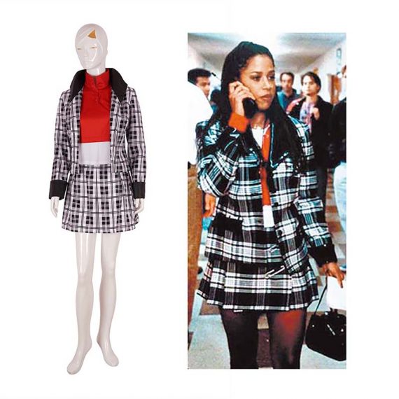 Movie clueless costume ladies cosplay cher clueless outfit