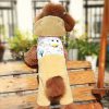 New style pet costume flashing light logo lamb wool dog clothes