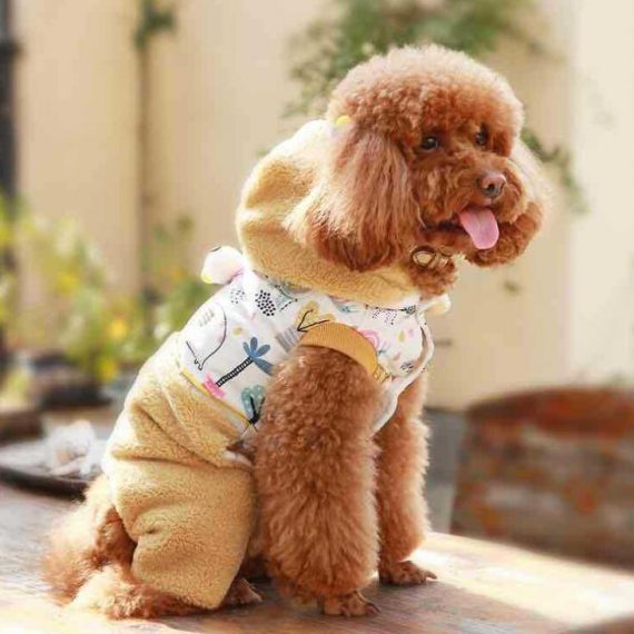 New style pet costume flashing light logo lamb wool dog clothes