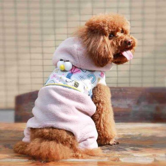 New style pet costume flashing light logo lamb wool dog clothes