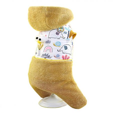 New style pet costume flashing light logo lamb wool dog clothes
