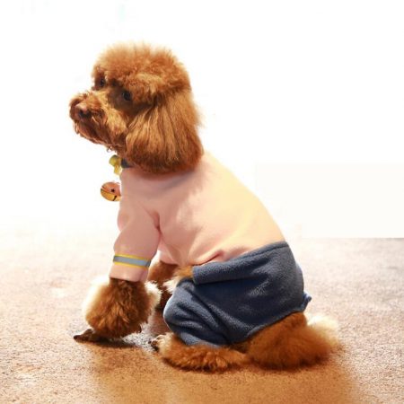 Pet costumer autumn and winter glowing dog clothes