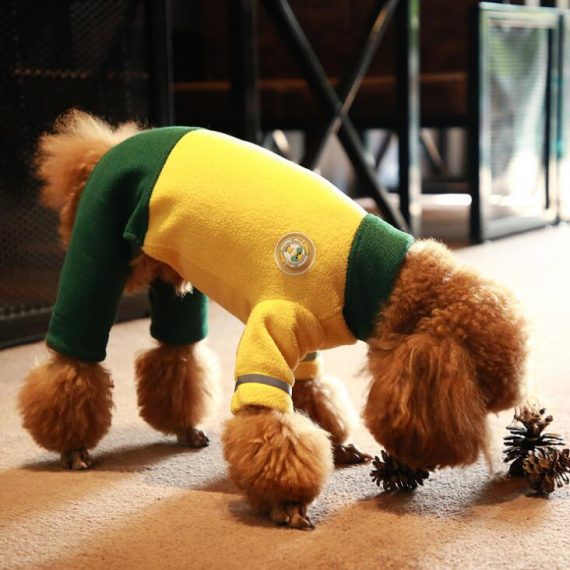 Pet costumer autumn and winter glowing dog clothes