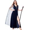 Halloween horror fright night blue starry sky goddess stage magic performance costume