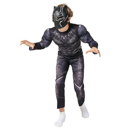Superhero panther jumpsuit kids Halloween black cosplay costume