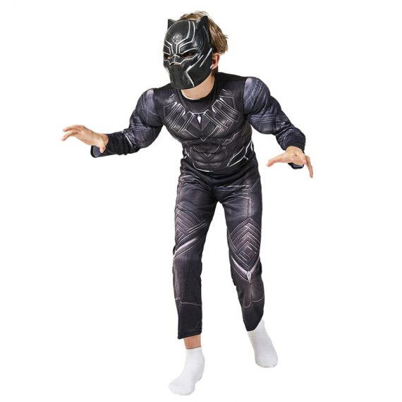 Superhero panther jumpsuit kids Halloween black cosplay costume