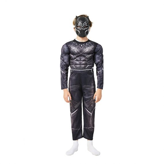 Superhero panther jumpsuit kids Halloween black cosplay costume