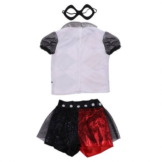 Halloween kids costume movie hero villain Harleen Quinzel cosplay set