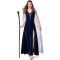 Halloween horror fright night blue starry sky goddess stage magic performance costume