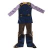 Super villain Thanos kids cosplay costume 3D print boys jumpsuit