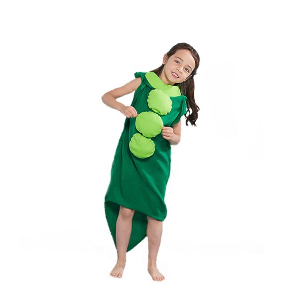 Kids Pea jumpsuit Acting Clothing Stage Performance Costume For Halloween