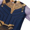 Super villain Thanos kids cosplay costume 3D print boys jumpsuit