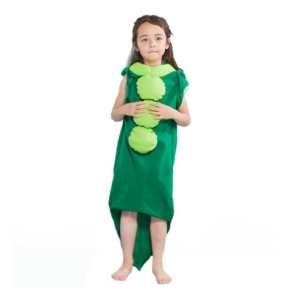 Kids Pea jumpsuit Acting Clothing Stage Performance Costume For Halloween
