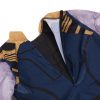 Super villain Thanos kids cosplay costume 3D print boys jumpsuit