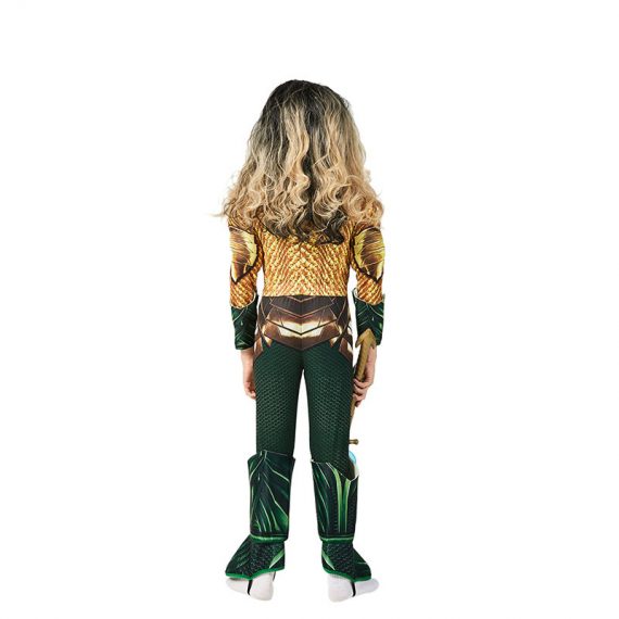 Movie superhero Aquaman kids costume halloween  boys cosplay jumpsuit set