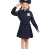 Halloween costume adult child police uniform cosplay suit