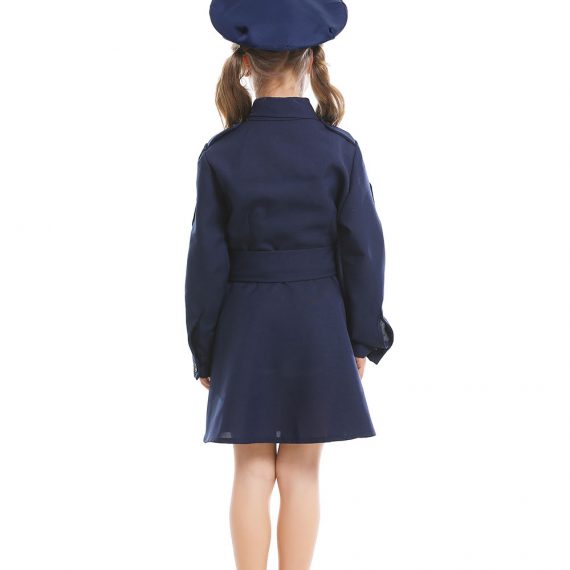 Halloween costume adult child police uniform cosplay suit