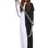 Couple costume black and white ghost halloween adult cosplay clothes