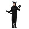 New Halloween clothing black cat cosplay jumpsuit  couple costume