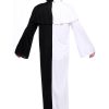 Couple costume black and white ghost halloween adult cosplay clothes