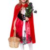 Halloween costume Little Red Riding Hood kids cosplay dress with cloak suit