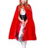 Halloween costume Little Red Riding Hood kids cosplay dress with cloak suit