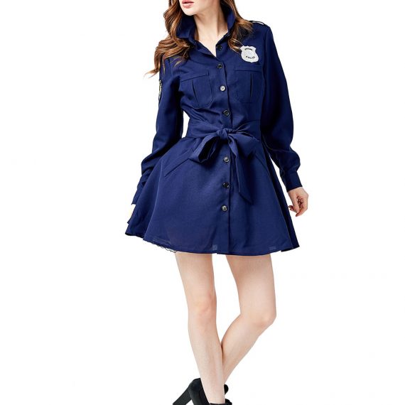 Halloween costume adult child police uniform cosplay suit
