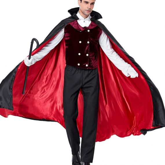 New adult vampire cosplay suit halloween couple costume