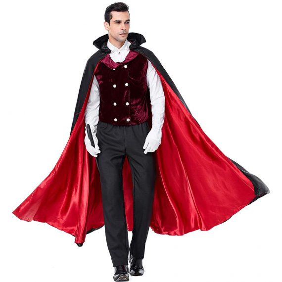 New adult vampire cosplay suit halloween couple costume