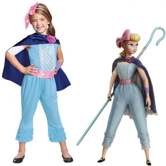 Bo Peep girl cosplay set halloween movie kids costume