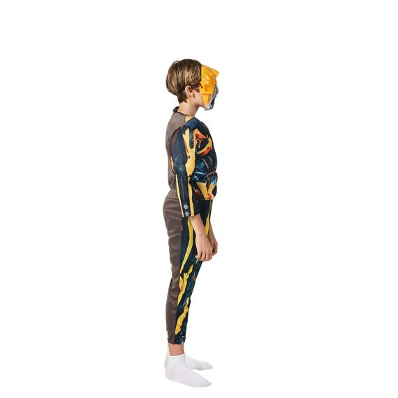 Kids Bumblebee Anime Superhero Costume Boys Halloween Cosplay Jumpsuit