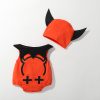 Baby Halloween performance costume long-sleeved little devil one-piece three-piece suit