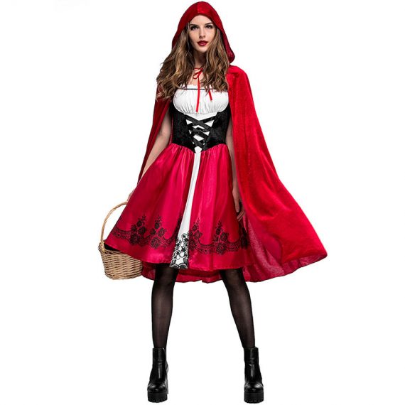 European and American Halloween Little Red Riding Hood adult cosplay costume