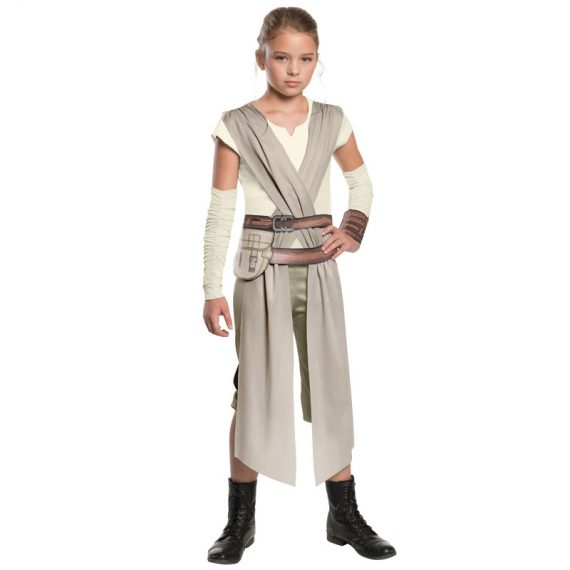 Halloween Star Wars: The Force Awakens Rey Kids Cosplay Costume