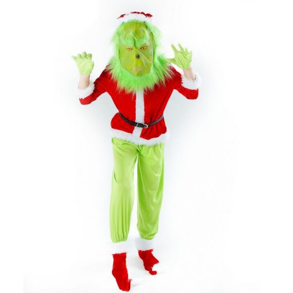 the grinch costume set halloween cosplay costume