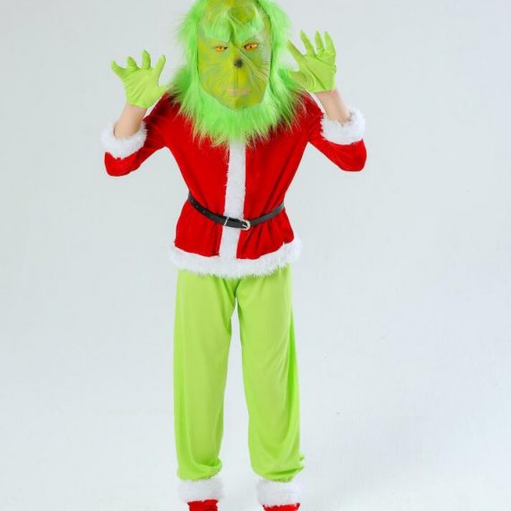 the grinch costume set halloween cosplay costume