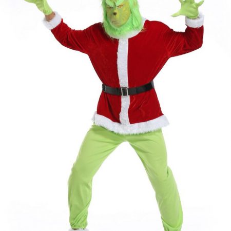 the grinch costume set halloween cosplay costume