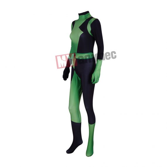 Animated Kim Possible cosplay jumpsuit halloween adults kids tights