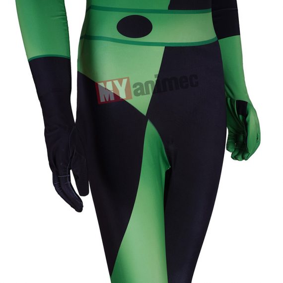 Animated Kim Possible cosplay jumpsuit halloween adults kids tights