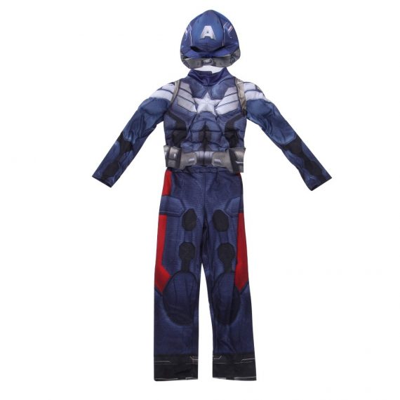 Halloween Kids Captain America cosplay anime jumpsuit Avengers Superhero costume