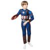 Halloween Kids Captain America cosplay anime jumpsuit Avengers Superhero costume
