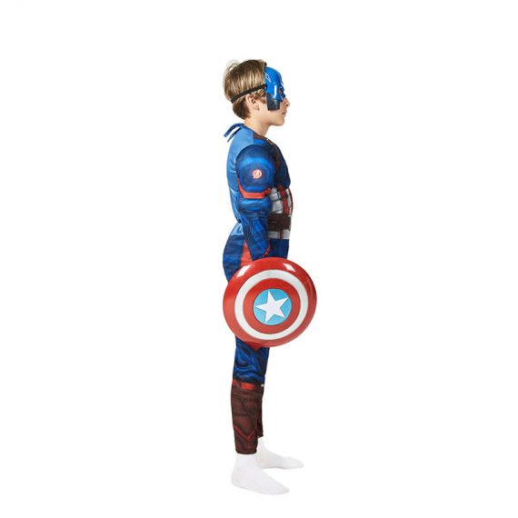 Halloween Kids Captain America cosplay anime jumpsuit Avengers Superhero costume