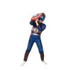 Halloween Kids Captain America cosplay anime jumpsuit Avengers Superhero costume