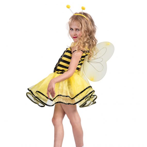 Halloween children's costume bee cosplay girls dress suit