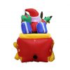 Christmas Garden Decorations Elk Pulling Sleigh Inflatable Santa Claus ornaments