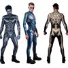 Male Skull Printed Vampire Halloween Costume Robot Cosplay Tights