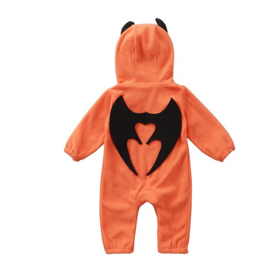Children's Halloween costume infant and toddler pumpkin jumpsuit set