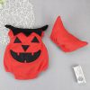 Children's Halloween costume infant and toddler pumpkin jumpsuit set
